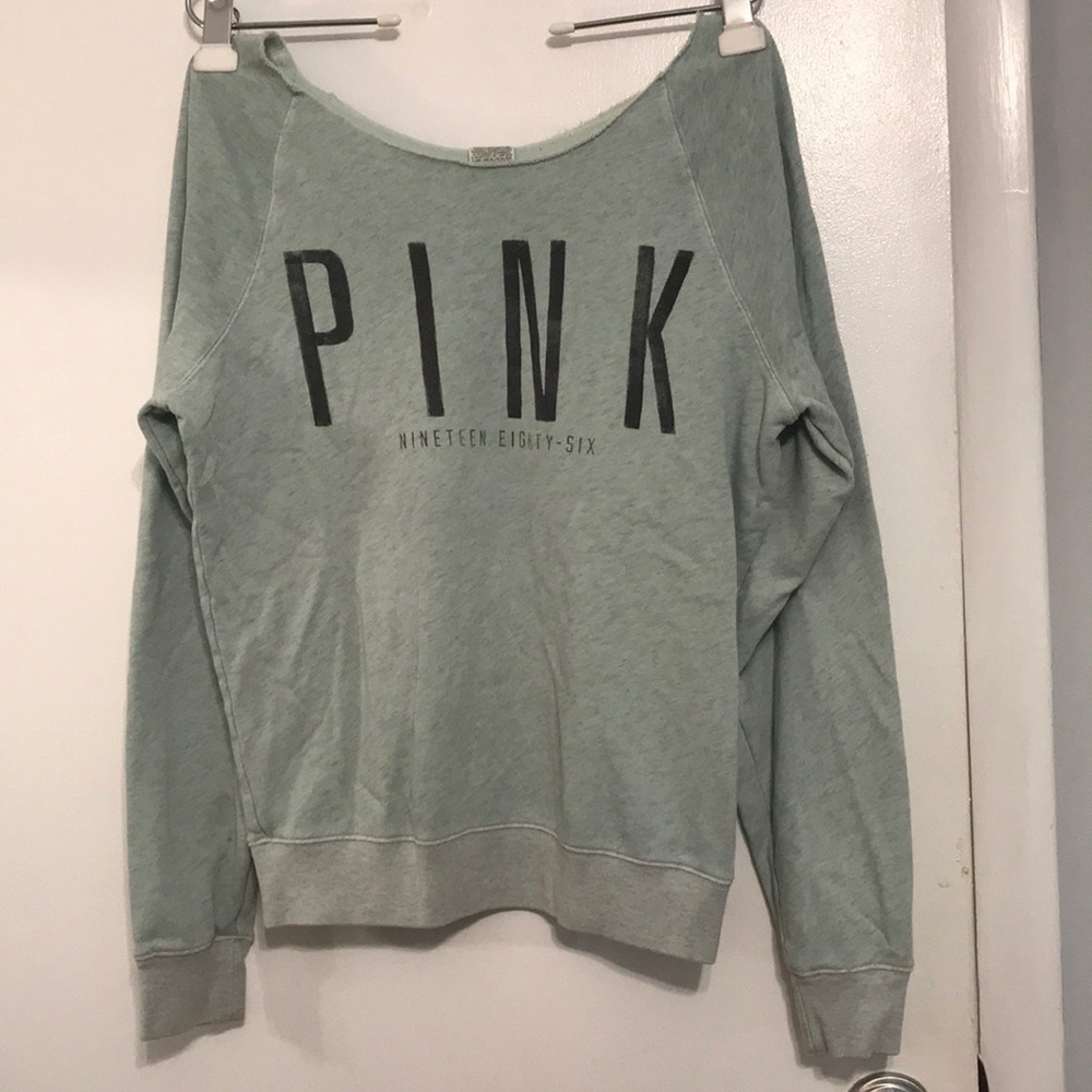 PINK Souchy off the shoulder sweat shirt